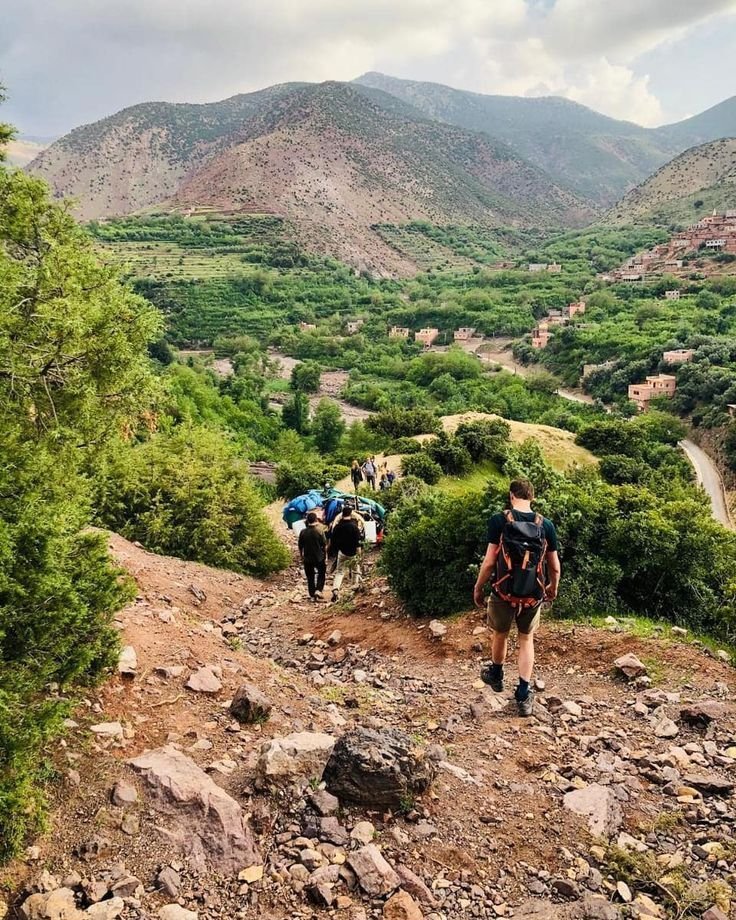 Remote Berber village in the High Atlas Mountains, Morocco